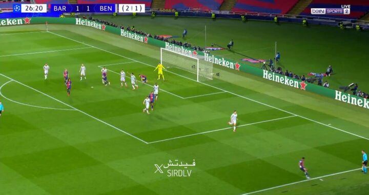 WATCH: Barcelona back in front on the night against Benfica courtesy of Lamine Yamal stunner